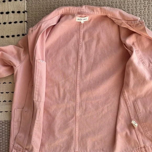 Alex Mill Blush Pink Cotton 3-Pocket Chore Jacket - Picture 5 of 6